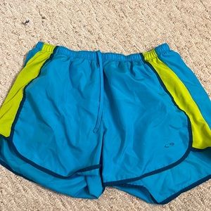 C9 by Champion Blue and Green Athletic Shorts with Inner Pocket, Size: Medium